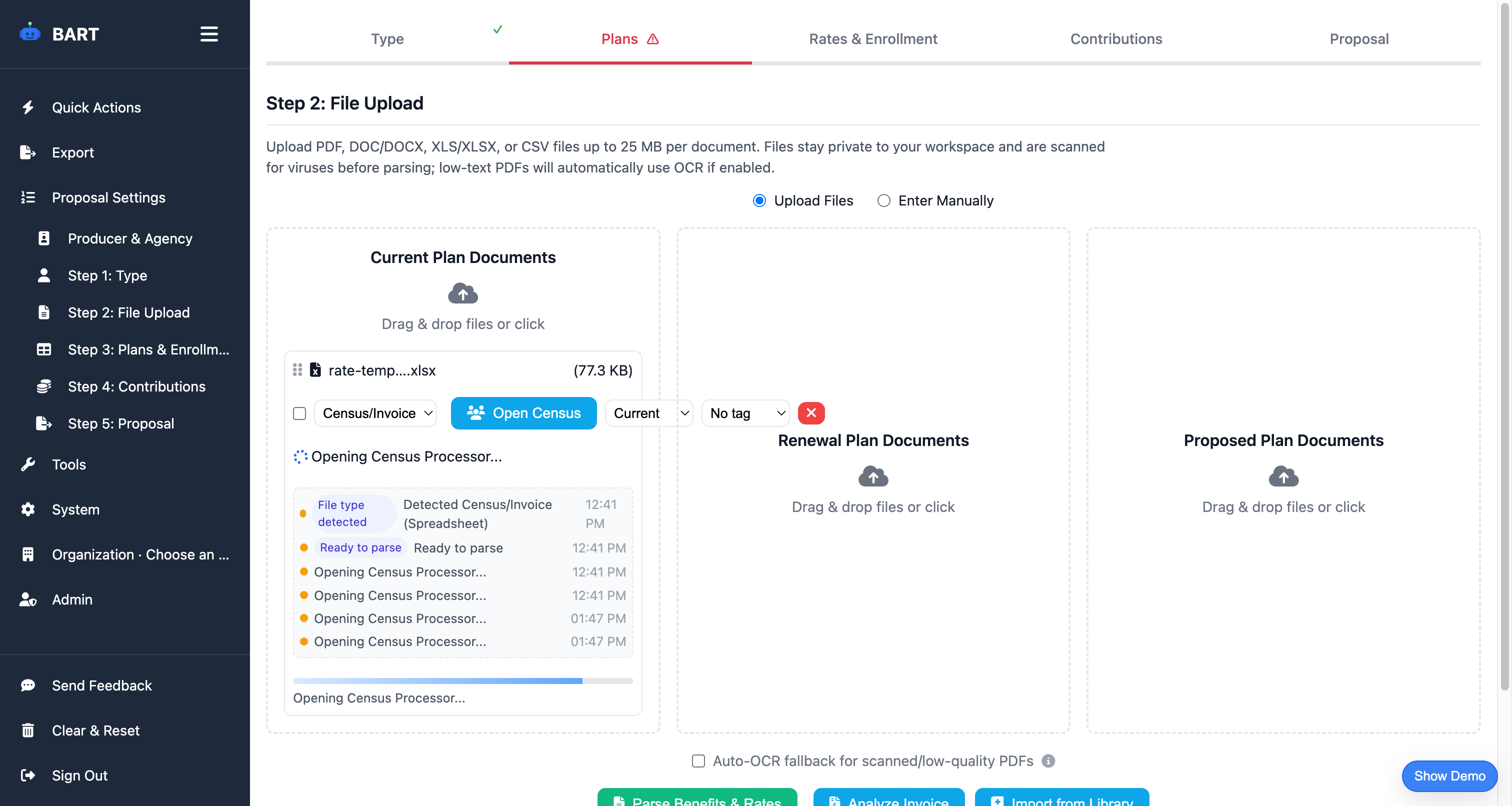 Census Management feature demonstration