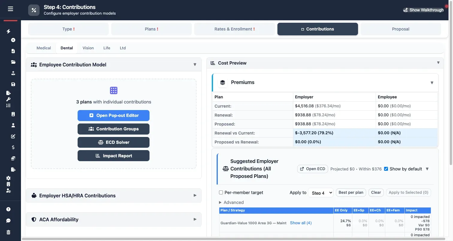 Contribution Modeling feature preview
