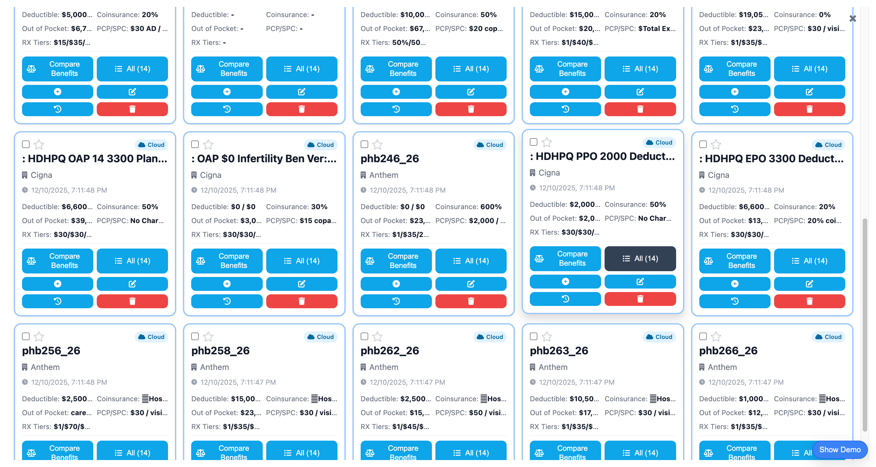 Plan Library feature demonstration