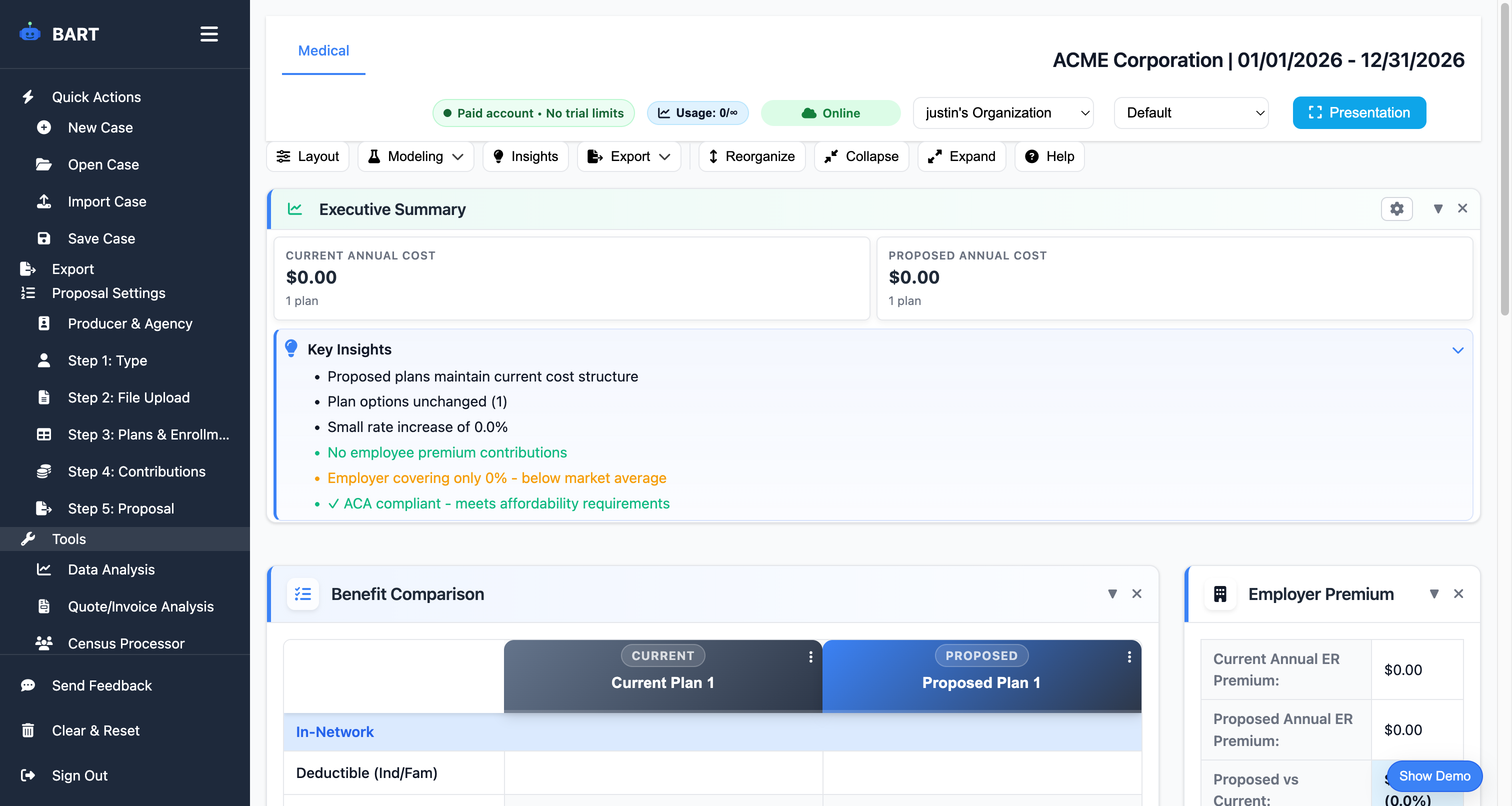 Rate Negotiation feature demonstration