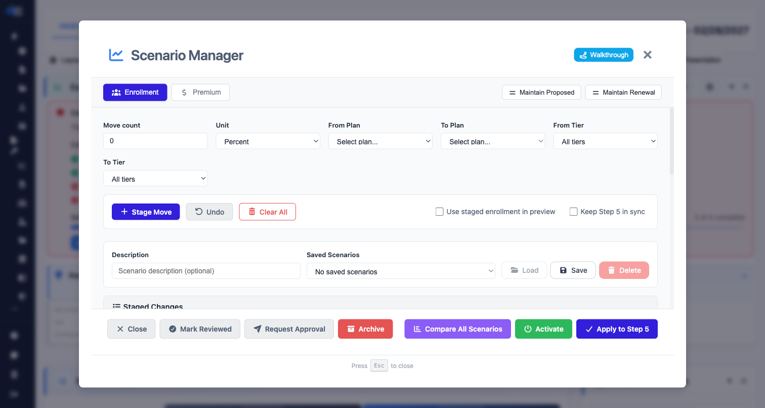What-If Scenario Modeling feature preview
