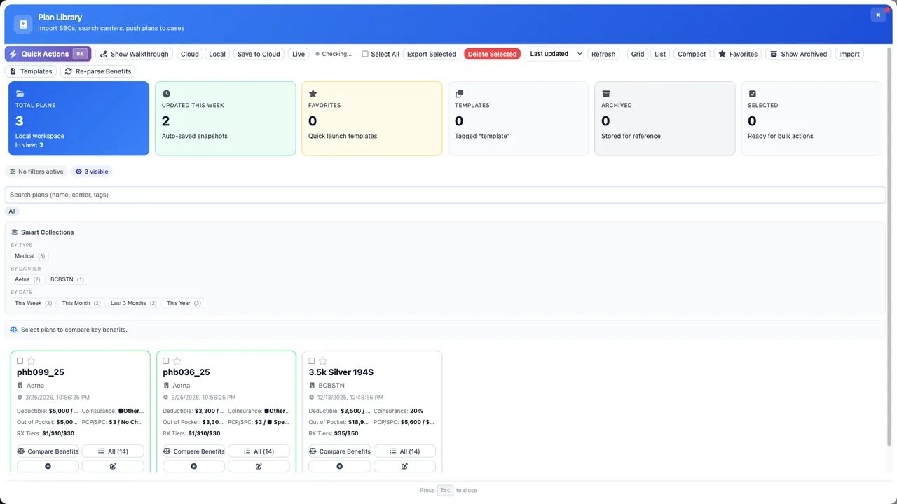 Plan Library Organization: Build a Reusable Benefits Database (2026)