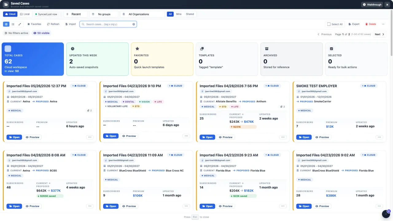 Case Library Workflow Guide for Benefits Brokers (2026)