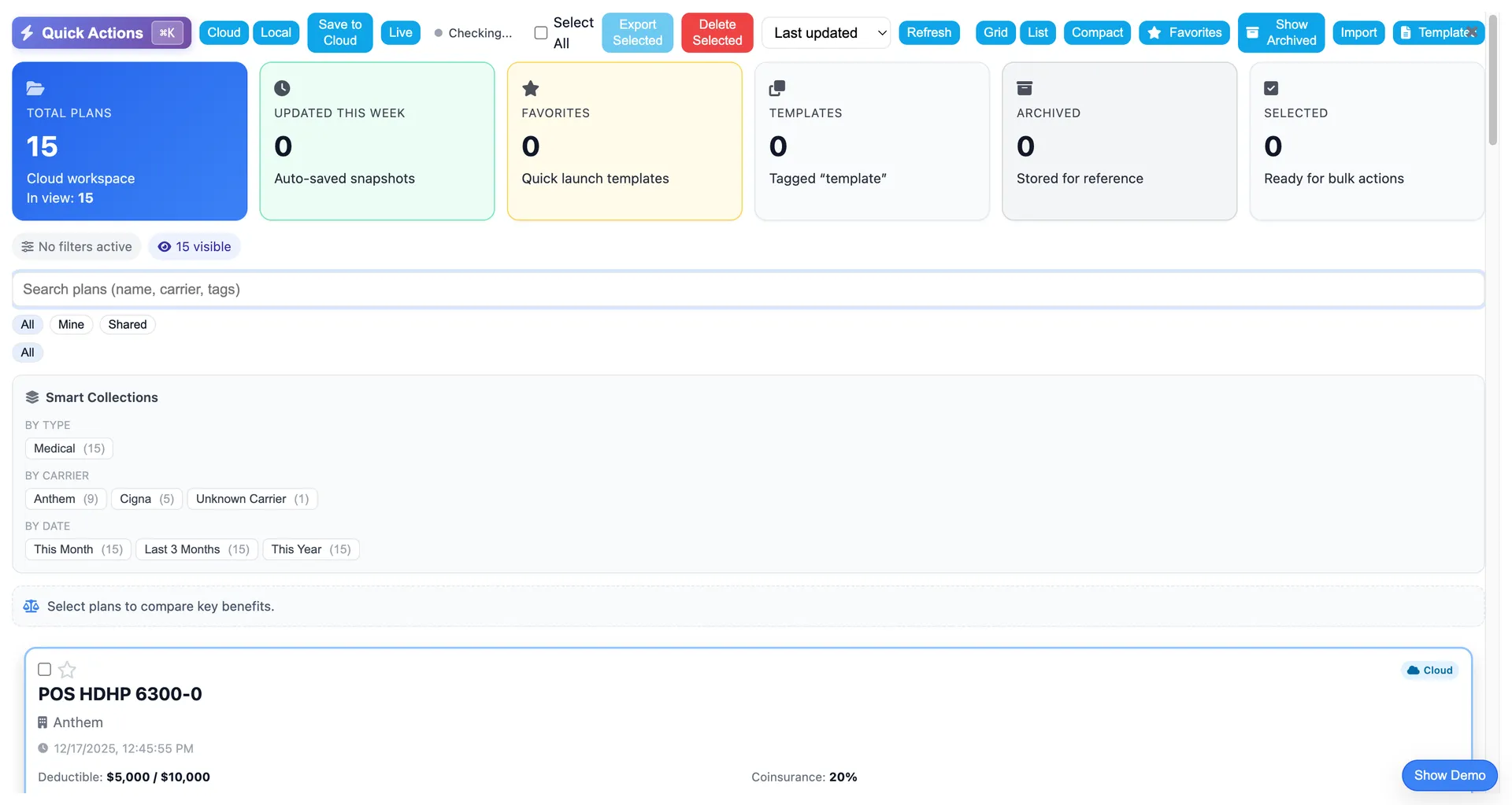 Step 3: Plan configuration